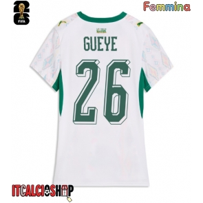Senegal Pape Gueye #26 Prima Maglia Femmina Mondiali 2026 Manica Corta